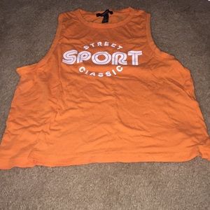 Orange tank top